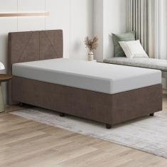 Base Cama Box Viúva Veludo SkyBox