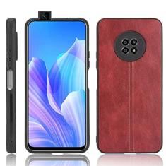 Capa adequada para Huawei Enjoy 20 Plus, capa de celular estilo couro, proteção robusta 360° protege seu telefone capa de cor retrô para Huawei Enjoy 20 Plus