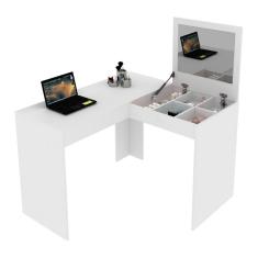 Escrivaninha/Penteadeira de Canto 110cm com Espelho Multimóveis CR40120