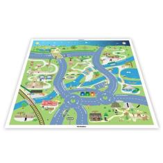 Pista Para Carrinhos Miniatura Cidade Pontes Rio 80X80Cm - Plimshop