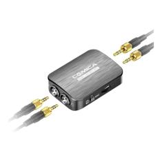 Microfone Lapela Duplo Profissional Comica Dual.Lav-D03 STC Condensador TRss 3.5mm/ USB-C para Câmeras e SmartPhones