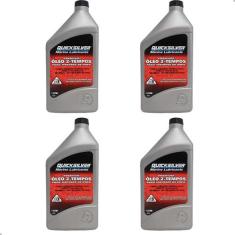 Óleo TCW3 Quicksilver 2 Tempos Motor de Popa Kit Com 4 Lts - Mercury