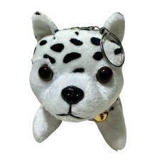 Chaveiro Pelúcia Cachorro Dálmata Fofinho Decoração Mochila - 10cm