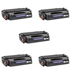 Kit 5x Toner Compatível Q5949x Q7553x P2014 P2015 1320 I 5K