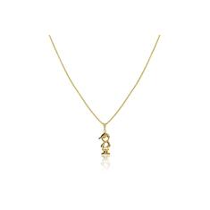 Colar com Pingente de Menino Folheado em Ouro 18k