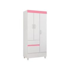Guarda Roupa Solteiro 3 Portas 2 Gavetas 