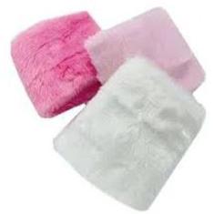 3 Pelúcia Fundo Foto 30X30Cm Branco Rosa Claro Rosa