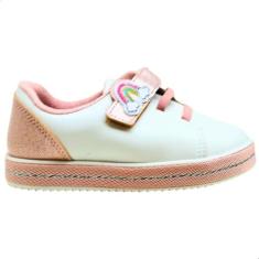 Tenis Molekinha Infantil Bebe Feminino Sintetico tiras autocolantes, 2