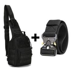 Bolsa  De Ombro Transversal + Cinto Engate Rápido - Tem Tudo OnLine, P