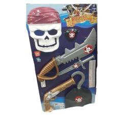 Kit Fantasia Pirata 7 Mares Infantil 6 Peças - Pica-pau