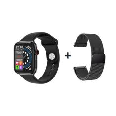 Relógio Smartwatch Preto Compatível iPhone Android Samsung NF - Hapes