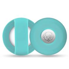 Suporte de Airtag para coleira de cachorro, capa de silicone Cibaabo compatível com Airtags da Apple para coleira de animais de estimação de 2 a 3 cm