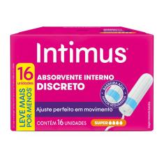 Absorvente Interno Intimus Discreto Super 16 Unidades