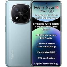 Smartphone Xiaomi Redmi Note 14 Pro Plus 5G 12GB de RAM 512GB Tela 6.6
