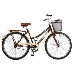 Bicicleta Kls Retro Freio V-Brake Marrom/Bege