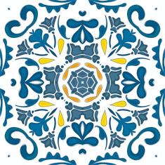 Adesivo De Parede Azulejo Português Rolo 2mx45cm Mod334