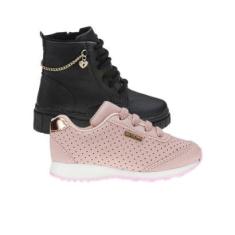 Tenis Feminino e Botinha Infantil - KIT 2 PARES Tam 20 ao 34-Feminino