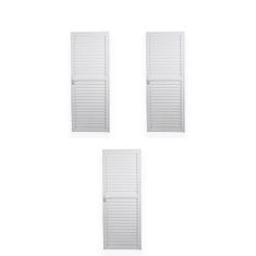 Kit com 3 Portas de Alumínio Laminada 210x70cm Soft Plus Mgm Branco