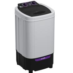 Lavadora Praxis 6kg com Dreno - 127v Branco e Preto