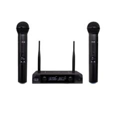 Microfone s/ fio Profissional Dylan  Multi frequencia -- Duplo (2 bast