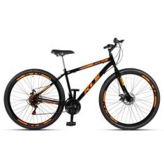 Bicicleta Aro 29 Kls Sport Gold Freio Disco Mtb 21 Marchas, Preto, Lar