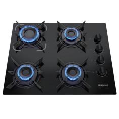 Cooktop 4 Bocas Itatiaia Electra Glass Bivolt Com Acendimento Superaut