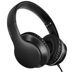 Fones de Ouvido Over-Ear LORELEI X6 com Microfone - Dobrável e Preto