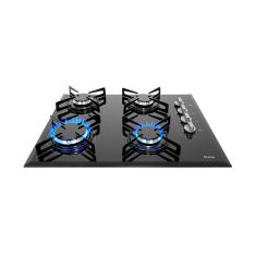 Cooktop a Gás Philco 4 Bocas Cook Chef 4 Vidro Temperado 8mm Preto Bivolt
