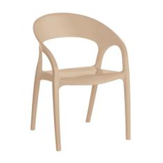 Conjunto 4 Cadeiras de Plástico Polipropileno Empilhável Glass Plus - 