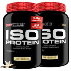 Kit 2x Iso Protein 2kg - Bodybuilders, Baunilha.