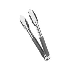 Pegador Tramontina Utilitá em Aço Inox com Cabo Emborrachado Cinza 24 