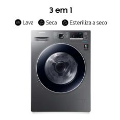 Lava E Seca Samsung Wd4000 Com Ecobubble™ E Lavagem A Seco Wd11m4453jx Inox Look 11/7 Kg (127V)