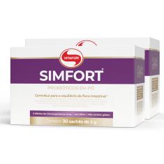 KIT 2 SIMFORT MIX DE PROBIóTICOS VITAFOR 30 SACHES DE 2G 