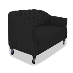 Namoradeira Julia A02 Suede - Adj Decor Cor Preto