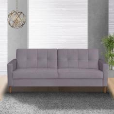 Sofá 3 Lugares 200cm Dyor Kazza Rose