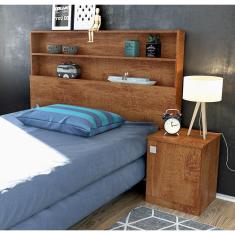 Cabeceira Solteiro Luka Amêndoa - Lukaliam Móveis