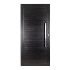 Porta de Aluminio Lambril 210x80cm com Puxador Topsul Preto