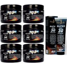 Kit 6 Super Gel 30 Ervas 250g  + 1 Super Gel 30 Ervas 150g - Bio Insti
