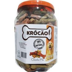 Biscoito Natural Para Cachorro Ossinho Mix 1Kg Krocão