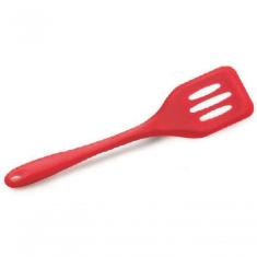 Espátula Vazada De Silicone Vermelha 29.5 Cm - Mimo Style - Sn1738