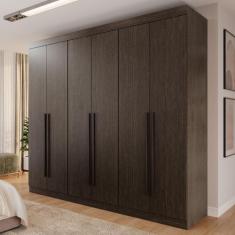 Guarda Roupa Casal 6 Portas 4 Gavetas Uberaba 100% MDF - Valverde Móve