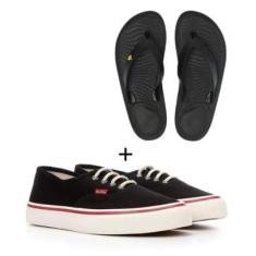 Kit Tênis Redley Originals Preto + Chinelo Redley Solar-Feminino