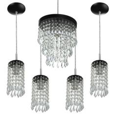 Kit 4 Pendentes Clearcrillic + Pendente Manucrillic Preto - MARRYLUZ