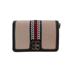 Bolsa Feminina Transversal Ombro nude Corrente Estilosa Chenson, Nude,