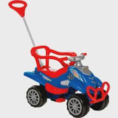 Carrinho de Passeio Infantil Pedal Cross Turbo - com Empurrador Emite Sons Calesita