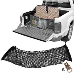 Rede CargoBag Elástica de Contenção Bagagem Para Caçamba de Pickup Pick Up CargoNet Preta Universal Volkswagen Amarok
