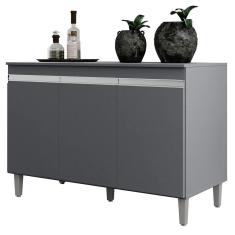 Balcão Pia Manu 120cm com Tampo MDP - AJL Móveis