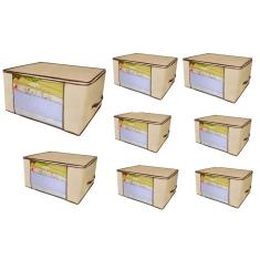 Kit 8 Organizador Guarda Roupa Multiuso 60X45X30