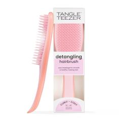 Tangle Teezer - Escova de cabelo desembaraçadora The Wet Detangler para texturas grossas a crespas. Ideal para o uso em fios úmidos Cor: Mango Pink