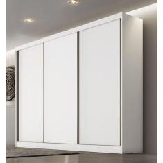 Guarda Roupa Casal 3 Portas 8 Gavetas - Diamond-branco - Móveis Horizonte